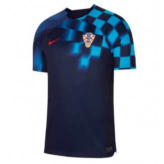 Herren Fußballbekleidung Kroatien Auswärtstrikot WM 2022 Kurzarm